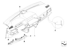 E66 730Li N52 Sedan / Individual Equipment/  Individual Instrument Panel Leather