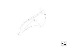 E66 730Li M54 Sedan / Individual Equipment/  Individual Extra Cover Column C Bottom