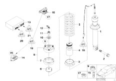 E67 760LiS N73 Sedan / Rear Axle/  Rear Spring Strut Edc Ctrl Unit Sensor