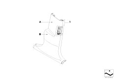 E65 730d M57N Sedan / Individual Equipment/  Individual Trim Panel Column B Bottom