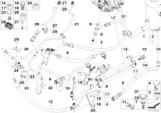 E66 730Ld M57N2 Sedan / Steering Power Steering Oil Pipe Dynamic Drive