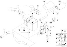 E65 740d M67 Sedan / Heater And Air Conditioning Additional Heater