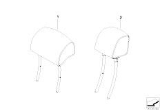 E66 760Li N73 Sedan / Individual Equipment/  Indiv Headrest Rear Centre Leather