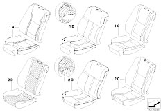 E65 730i M54 Sedan / Seats/  Seam Pattern Seat