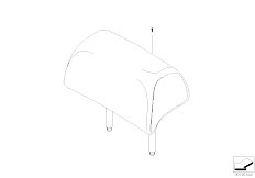 E65 740i N62N Sedan / Individual Equipment/  Indv Headrest Basic Seat Rear