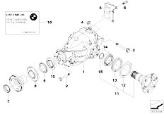 E46 330Ci M54 Cabrio / Rear Axle/  Differential Drive Output