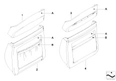 E65 730d M57N Sedan / Individual Equipment/  Individ Rear Panel Leather Comfort Seat