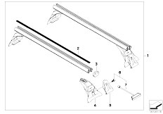 E38 730iL M60 Sedan / Universal Accessories/  Rack Support