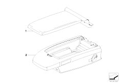 E66 745Li N62 Sedan / Individual Equipment/  Individual Armrest Multifunctional Rear