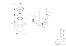 E65 745d M67N Sedan / Steering/  Oil Carrier Single Parts