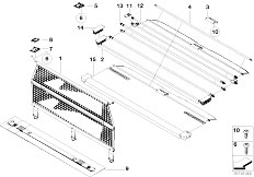 E53 X5 3.0d M57 SAV / Vehicle Trim/  Netted Blind F Sight Protection