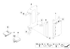 E60 520i M54 Sedan / Communication Systems/  Single Parts F Teleph Luggage Cptm Japan