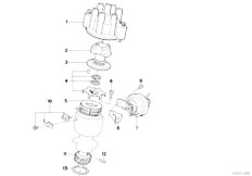 E30 323i M20 4 doors / Engine Electrical System/  Distributor Single Parts