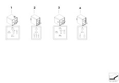 E85 Z4 2.2i M54 Roadster / Vehicle Electrical System Various Relays