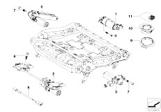 E65 745d M67N Sedan / Seats/  Seat Front Actuations Electr