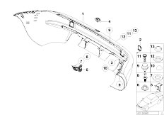 Z3 Z3 M3.2 S54 Roadster / Vehicle Trim M Rear Bumper Trim