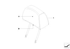 E65 730d M57N2 Sedan / Individual Equipment/  Indv Headrest Basic Seat Front