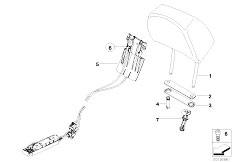 E65 730d M57N Sedan / Seats/  Headrest Front