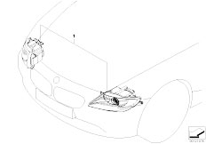 E85 Z4 2.2i M54 Roadster / Lighting Retrofit Kit Bi Xenon Headlight
