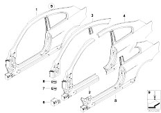 E63 630i N52 Coupe / Bodywork/  Body Side Frame