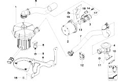 E60N 520i N46N Sedan / Engine/  Emission Control Air Pump