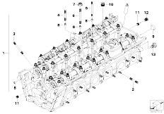 E67 760LiS N73 Sedan / Engine/  Cylinder Head