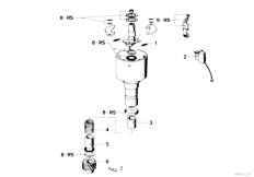 E12 528 M30 Sedan / Engine Electrical System Distributor Single Parts-2