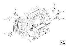 E61 523i N52 Touring / Heater And Air Conditioning/  Actuator For Autom Air Condition Basis