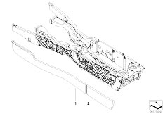 E65 745i N62 Sedan / Individual Equipment/  Individual Trim Panel Centre Console