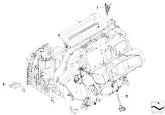 E60 530d M57N Sedan / Heater And Air Conditioning/  Temperature Sensor