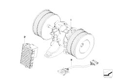 E60 520d M47N2 Sedan / Heater And Air Conditioning/  Blower Unit Mounting Parts