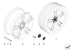 E83 X3 2.5i M54 SAV / Wheels/  Bmw Light Alloy Wheel Spider Spoke 147