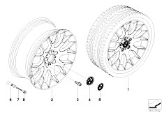 E83N X3 2.0d N47 SAV / Wheels Bmw Light Alloy Wheel Cross Spoke 145