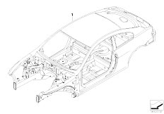 E63 645Ci N62 Coupe / Bodywork Body Skeleton