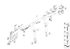 E83N X3 2.0d M47N2 SAV / Vehicle Trim/  Supporting Tube Instrument Panel
