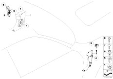 E83N X3 2.0d M47N2 SAV / Vehicle Trim/  Trim Panel Leg Room
