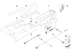 E85 Z4 2.5i M54 Roadster / Communication Systems/  Ind Parts Classic Hands Fr Centre Con