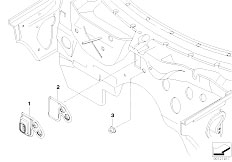 E85 Z4 2.5i N52 Roadster / Heater And Air Conditioning Various Cable Grommets
