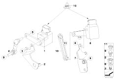 E83N X3 2.0i N46 SAV / Rear Axle/  Headlight Vertical Aim Control Sensor