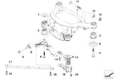 E83 X3 3.0i M54 SAV / Rear Axle/  Rear Axle Carrier