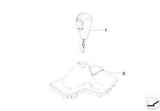 E83N X3 2.0d N47 SAV / Gearshift Selector Lever Handles Covers