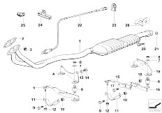 E36 316i M43 Sedan / Exhaust System/  Catalyst Lambda Probe