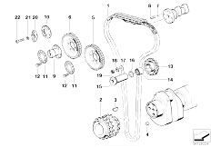 E34 M5 3.6 S38 Sedan / Engine/  Timing And Valve Train Timing Chain