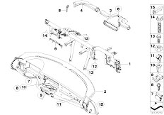 E85 Z4 2.5i M54 Roadster / Vehicle Trim/  Trim Panel Dashboard Support Tube