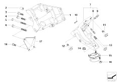 E39 540iP M62 Sedan / Engine And Transmission Suspension/  Engine Suspension-2