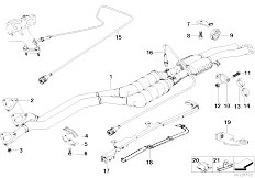 E36 328i M52 Cabrio / Exhaust System/  Catalyst Lambda Probe
