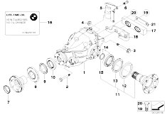 E46 320d M47 Touring / Rear Axle/  Differential Drive Output