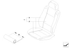 E83 X3 3.0d M57N SAV / Seats/  Cover Running Metre