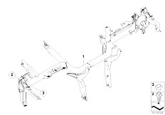 E61 525d M57N Touring / Vehicle Trim/  Carrier Instrument Panel