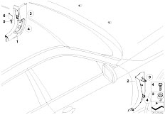 E61N M5 S85 Touring / Vehicle Trim/  Trim Panel Leg Room